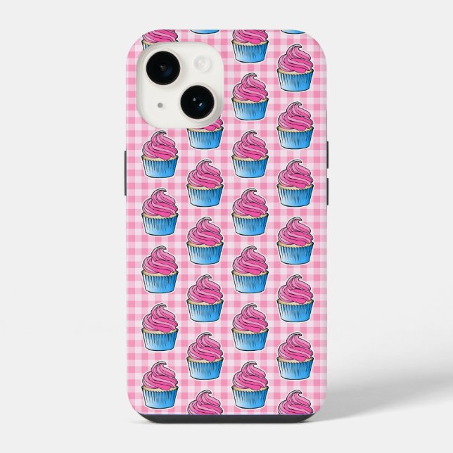 Pink Cupcake iPhone Case (Back)