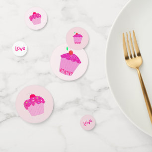 Pink Cupcake Love Confetti