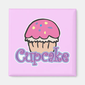 Pink Cupcake Magnet