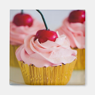 Pink Cupcake Magnet