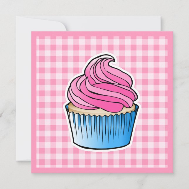 Pink Cupcake Mothers Day Card (Front)