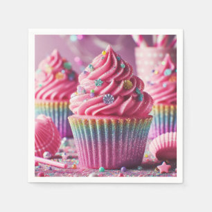 Pink cupcake napkin! napkin