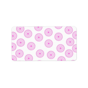 Pink Cupcake Pattern. Label