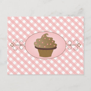 Pink Cupcake Postcard