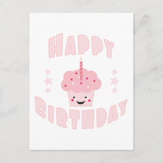 Pink Cupcake Postcard