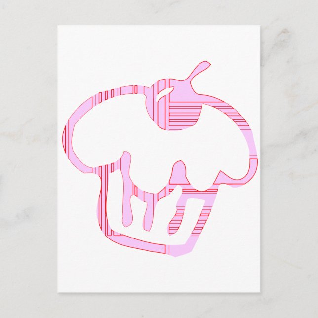 pink cupcake postcard (Front)