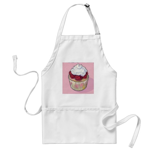 Pink cupcake standard apron (Front)