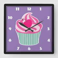 Pink Cupcake WIth Polka Dot Cherry