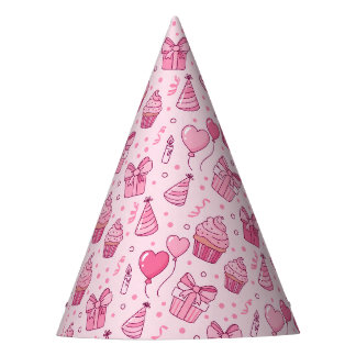 Pink Cupcakes Birthday Hat