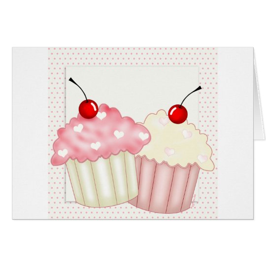 Pink Cupcakes Card