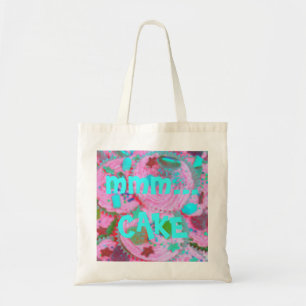 Pink Cupcakes 'mmm...cake' tote bag