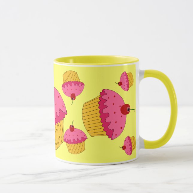 Pink Cupcakes Mug (Right)