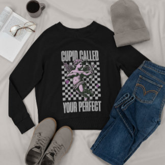 Pink Cupid be My Valentine Sweatshirt