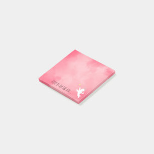 Pink Cupid With Tennis Racket Love Post-it Notes