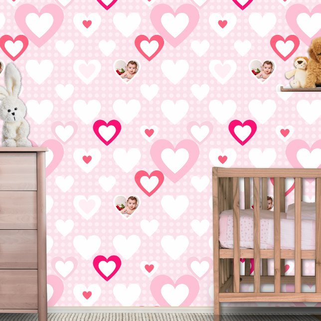 Pink Custom Baby Photo Decor Wallpaper (Creator Uploaded)
