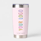 Pink Custom Insulated Tumbler with Company Logo