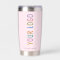 Pink Custom Insulated Tumbler with Company Logo