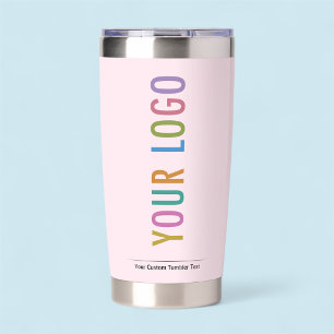 Pink Custom Insulated Tumbler with Company Logo