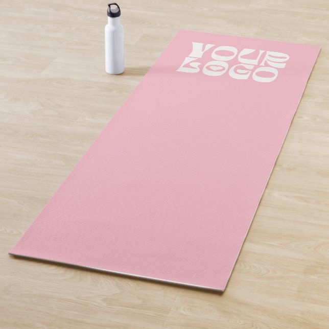 Pink Custom Logo Promotional Business Yoga Mat (In Situ)