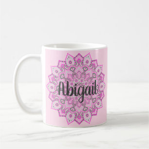 Pink Custom Mandala Mug