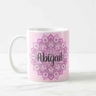 Pink Custom Mandala Mug
