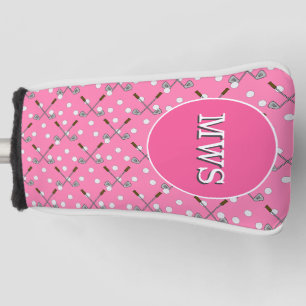 Pink Custom Monogram Golf Head Cover