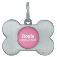 Pink Custom Name and Phone Number