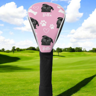 Pink Custom Pet Dog Photo Personalised Golf Head Cover