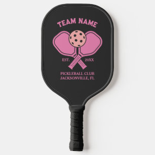 Pink Custom Pickleball Club Team & Player Paddle