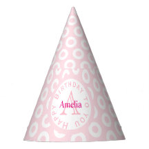 Pink customise party hat