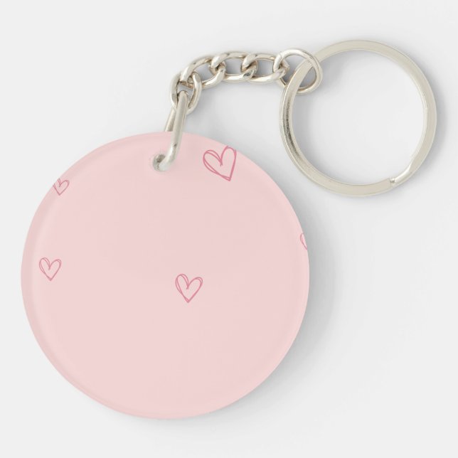 Pink Cute Acrylic Keychain – “She Believed She Cou (Back)