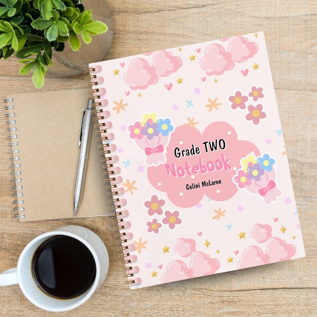 Pink Cute Colourful Custom Spiral Notebook (Pink Cute Colorful Custom Spiral Notebook)