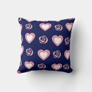 Pink Cute Cosy Modern Romantic Chic Stylish Heart  Cushion