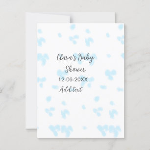 Pink cute flower baby shower watercolor modern dat postcard
