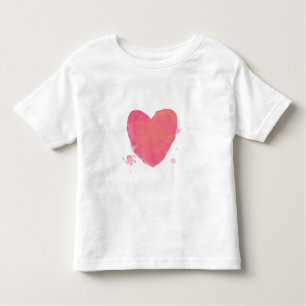 Pink Cute Heart Toddler T-Shirt