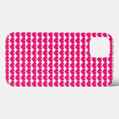 Pink Cute Hearts Pattern BT iPad Case (Back (Horizontal))