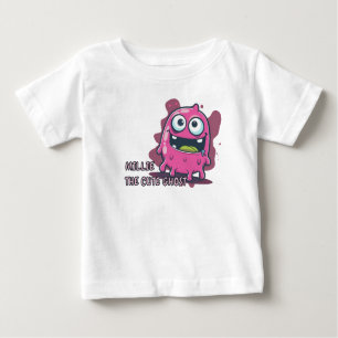 Pink Cute Kawaii Ghost Baby T-Shirt