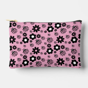 Pink Cute Ladybug Kids Accessory Pouch