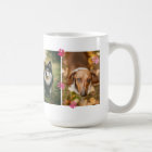 Pink Cute Paw Prints Four Pet Photos