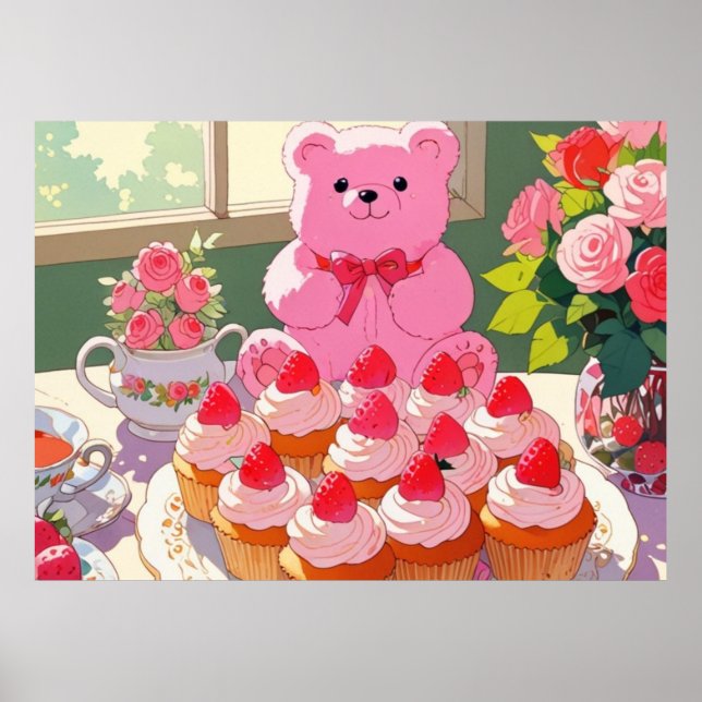 Pink cute Poster (Front)