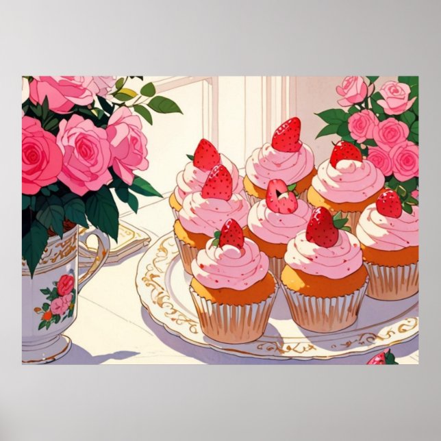 Pink cute Poster (Front)