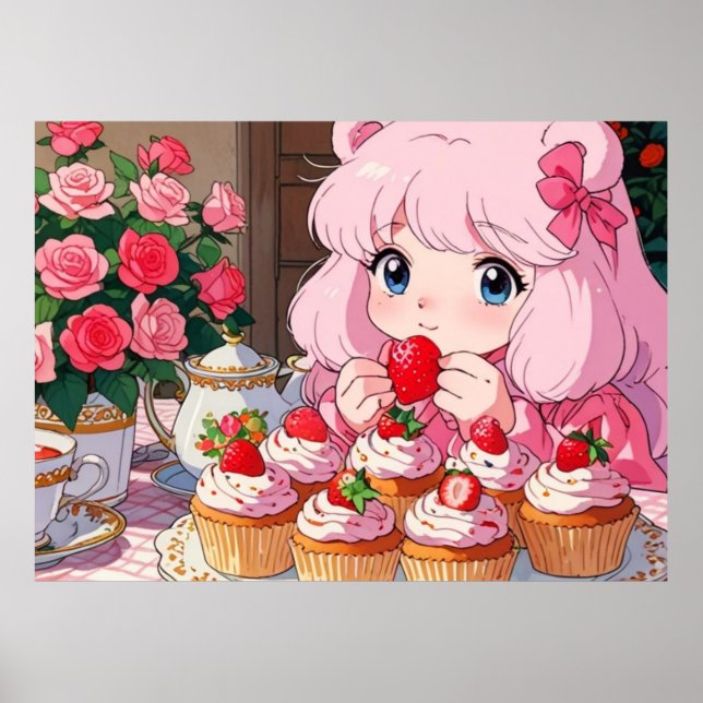 Pink cute Poster (Front)