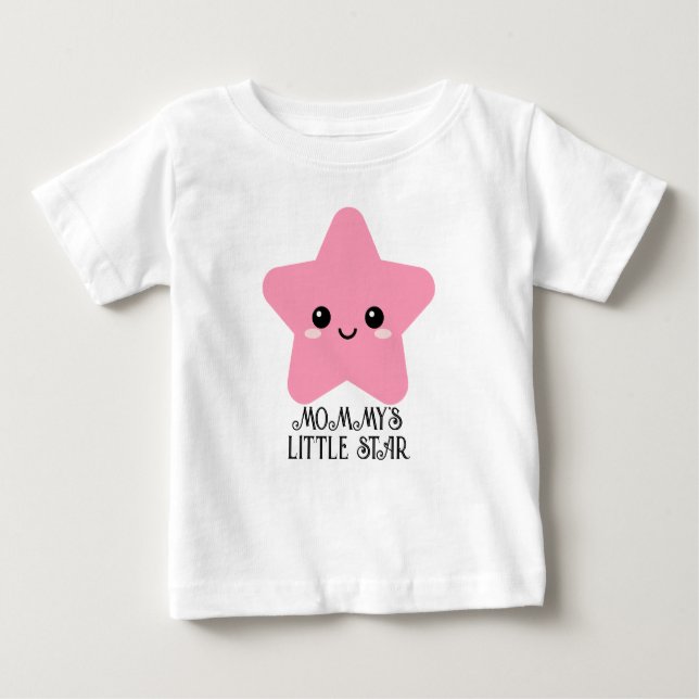 Pink Cute T-shirt for Baby Girl, Newborn Gift (Front)