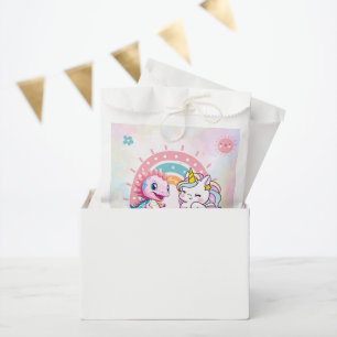 Pink Cute Unicorn dinosaurs rainbow Birthday party Favour Bag