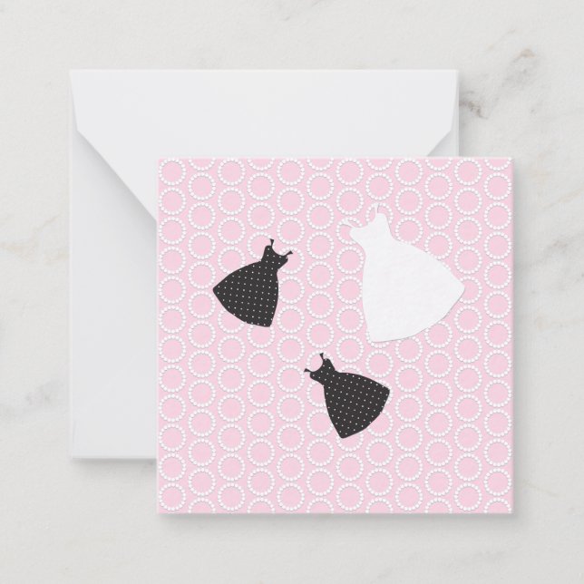 Pink Cute Wedding Card (Front)