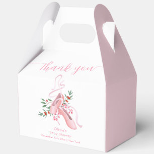Pink Cute Winter Ballerina Tutu Cold Baby Shower  Favour Box