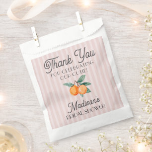 Pink Cutie Main Squeeze Citrus Bridal Shower Favour Bag