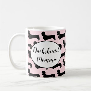 Pink Dachshund Momma Mug