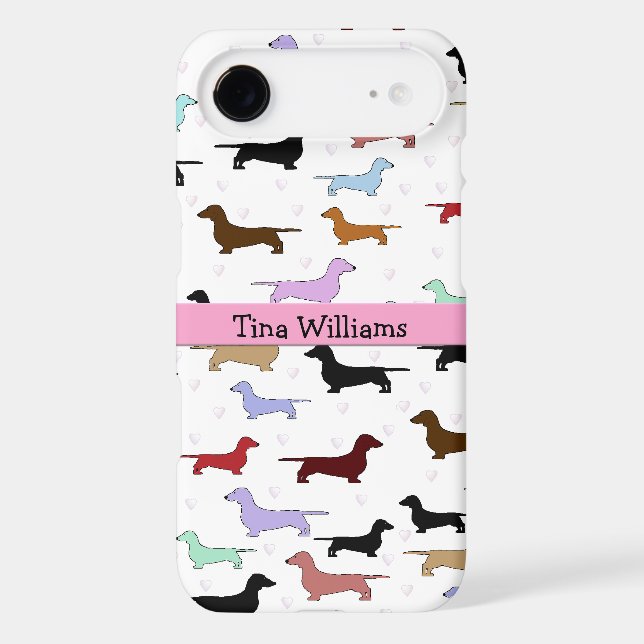 Pink Dachshund Samsung Galaxy S5 Case (Back)