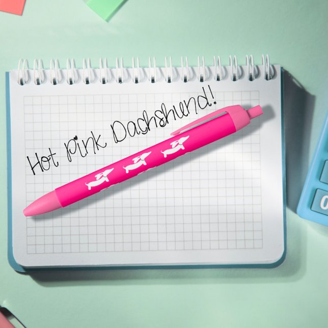 Pink Dachshund Wiener Dog Pen (Creator Uploaded)
